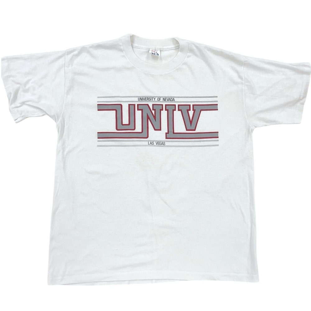 Vintage Men's XL‎ University Of Nevada Las Vegas Single Stitch Varsity T-Shirt
